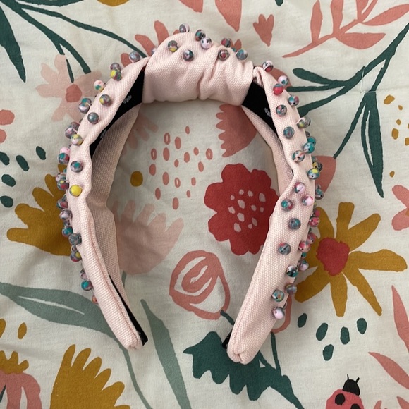 Lele Sadoughi Pastel Confetti Beaded Woven Headband - Picture 4 of 8